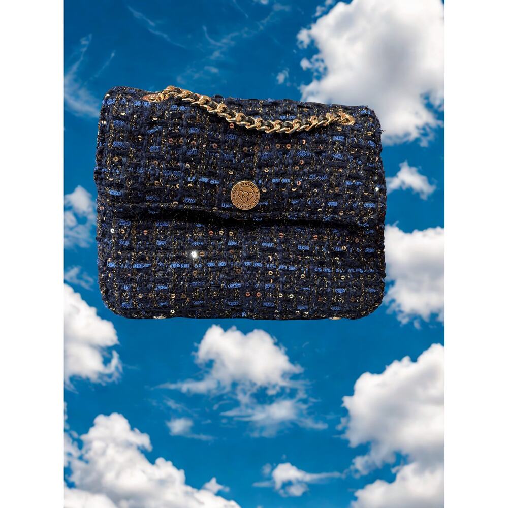 Minime Paris Navy Tweed XS Sac